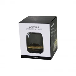 GLASS 5MINI PL-4437 ( MİKA KRİSTAL FANUS MODEL ) ( WİRELESS ) ( USB ŞARJLI ) SPEAKER HOPARLÖR ( RGB IŞIKLI ) ( AUX & TF & DC5V )*60