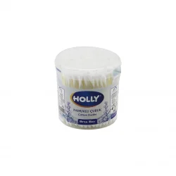 HOLLY ( ORTA BOY ) KULAK ÇÖPÜ ( PAMUKLU ÇUBUK ) ( YUVARLAK KUTU )*6X24