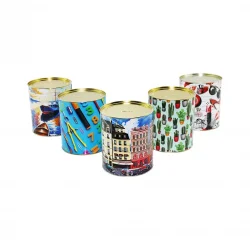 İBİCO-6007 ( MEGA BOY ) ( Ç: 15CM & Y: 17.5CM ) METAL KUMBARA RESİMLİ*36=K