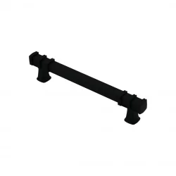 İBİCO-962 ( 12.8CM ) ( YÜZÜK SİYAH & KULP SİYAH ) ( KARE ) ÇEKMECE KULP*10X5