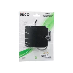 İBİCO BANYO BNY-703G ( SİYAH ) ( METAL ) ( GENİŞ KAPAK ) ( WC KAĞITLIK ) ( YAPIŞKANLI MONTAJ )*50