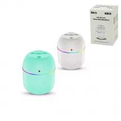 İBİCO İ11-020 ( MİNİ ) ( USB ŞARJLI & IŞIKLI ) HAVA NEMLENDİRİCİ & BUHAR MAKİNE & KOKU GİDERİCİ ( 2W ) ( DC 5V & 350mA )*80
