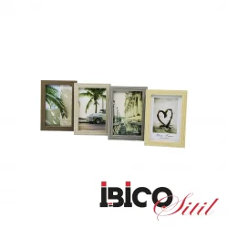 İBİCO İ12-016 ( 4X6 & 10X15CM ) ( İNCE & TEK RENK ÇERÇEVE ) AHŞAP RESİM ÇERÇEVESİ *36=K