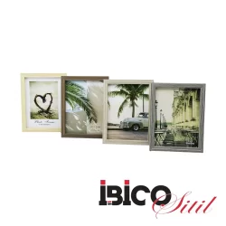 İBİCO İ12-018 ( 6X8 & 15X20CM ) ( İNCE & TEK RENK ÇERÇEVE ) AHŞAP RESİM ÇERÇEVESİ*36=K