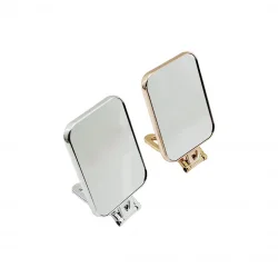 İBİCO İ15-017 -950-3 ( DİKDÖRTGEN ) ( 15X11.5CM ) MAKYAJ AYNASI ( ÇİFT TARAFLI ) ( BRONZ & GÜMÜŞ PLS.ÇERÇEVE ) ( KATLANIR AYAKLI )*72