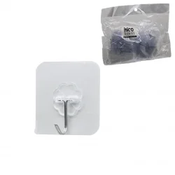 İBİCO İ17-023 ASKI ( 10PCS )( TEKLİ METAL UÇLU ) ( MİKA KRİSTAL PLS.TABANLI ) ( ŞEFFAF PVC YAPIŞKANLI MONTAJ )*25X12