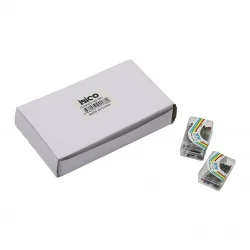 İBİCO İ20-003 SHUANG DIE ( 35PCS ) ( RENKLİ TOPLU ) BAŞÖRTÜ İĞNESİ (ŞEFFAF PLASTİK KUTULU)*20X50