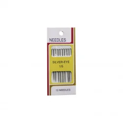 İBİCO İ20-010 NEEDLES SGB-503 ( 10 PCS ) ( 1/5 ) DİKİŞ İĞNESİ SETİ (SILVER EYE )*50X50