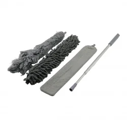 İBİCO İ21-020 (3PCS) (PÜSKÜL& MAKARNA& DÜZ) TOZ ALMA SET (ESNEK BAŞLI-43CM) ( UZAYAN SAPLI=43-205CM) (BRKT-910200)*100