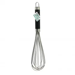 İBİCO İ22-062 ( 35CM ) ( LÜX & KALIN ) ( SİYAH SİLİKON KAPLI KROM SAP ) ÇELİK METAL ÇIRPICI ( ÇIRPICI: 21.5CM + SAP: 13.5CM )*12X10