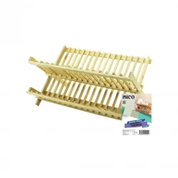 İBİCO İ22-252 AHŞAP BAMBU BULAŞIK & TABAKLIK TEZGAH ÜSTÜ ( 43X43CM )*20