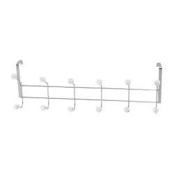 İBİCO K-13-004 ( 6 KOLLU & KROM ) ( ŞEFFAF MİKA KRİSTAL BONCUKLU ) ( METAL ) AMERİKAN KAPI ARKASI ASKI*5X14