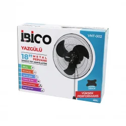 İBİCO VNT-002 (18 İNÇ) (45.7CM) (SANAYİ) TİPİ AYAKLI VANTİLATÖR (3 KADEME HIZ & 3 METAL KANAT) (80W) (140CM YÜKSEKLİK)*1