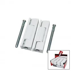 KERVAN ( 2 PCS & PLASTİK ) ( BEYAZ & 90MM ) PVC ( KAPI ) MENTEŞE*44X8