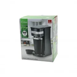 KİWİ KCM-7505T (FİLTRE) KAHVE MAKİNESİ (ELEKTRİKLİ) (700W) (400ML=PORTATiF ÇELİK BARDAK=2-SAAT SICAK TUT) (YIKANIR FİLTRE)*8