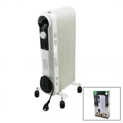 KİWİ KHT-8457 YAĞLI RADYATÖR ( 7 DİLİMLİ ) (3 ISI AYARI & AYARLANABİLİR TERMOSTAT) (1500W) *1