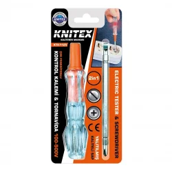 KNITEX KTX-1125 ( 2İN1 DÜZ & YILDIZ ) ( ÇIKAR TAK ) KONTROL KALEMİ & TORNAVİDA ( 100-500V)*448
