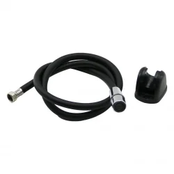 KRT-1030 ( SİYAH PLASTİK ) ( PERLATÖRLÜ ) ( TAHARETMATİK ) HORTUM ( 120CM ) ( TAHARATMATİK )*100