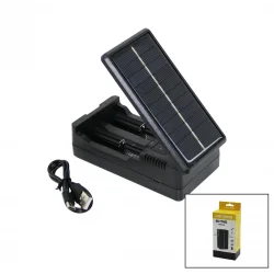 LI-ION CHARGER MS-TYN82 ( SOLAR & GÜNEŞ ENERJİLİ ) ( 2Lİ ) ( PİL ŞARJ ) ALETİ ( 1200mA )*200
