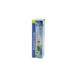 LOBAN HALOGEN LAMP ( HALOJEN ) ( 18W=25W ) ( E14 ) ( ŞEFFAF & KIVRIK ) ( SARI RENK ) MUM AMPUL ( 205 LUMEN )*10X10