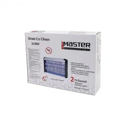 MASTER MTR-2X10 SİNEK ÖLDÜRÜCÜ CIZ CİHAZI MAKİNE (20W) (2PCS LED FLORESAN) (60M2 ETKİLİ) (3000V GERİLİM) (42X10X31.5CM)*6