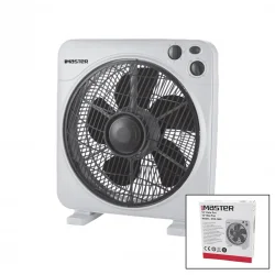 MASTER MTR-F620 (12 İNÇ) ( KUTU FAN ) VANTİLATÖR ( 3 KADEME HIZ ) ( 5 PLASTİK KANAT) ( 40W ) ( 60DK.ZAMAN AYARLI )*5