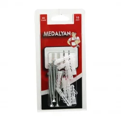 MEDALYAN DL-33 ( NO-3.5X50 ) DÜBELLİ VİDA ( DUBEL=NO-6 ) ( 10PCS )*12X10