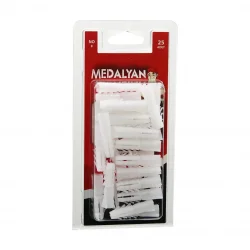 MEDALYAN DL-47 ( NO-8 ) DÜBEL BEYAZ ( 25PCS )*12X9