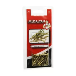 MEDALYAN DL-71 ( 3X30 ) ( SARI ) ÇELİK ÇİVİ ( 22PCS )*12X10