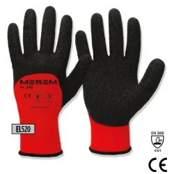 MEŞEM KIRMIZI LATEX ELDİVEN 3/4 EL520*12x