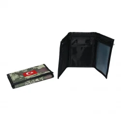 MKM ( 02-90-18 ) ASK-102 ( CIRTLI ) ( BAYRAKLI & TÜRKİYE HARİTA & KAMUFLAJ DESEN ) ASKER CÜZDAN*12X10