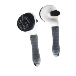 MUJGAN MJGN-192 ( PRATİK PET TÜY FIRÇASI ) ( KEDİ - KÖPEK TARAK & TEMİZLİK FIRÇASI ) ( BAS=TARAK TEMİZLE TUŞLU ) ( PET SHOP )*100