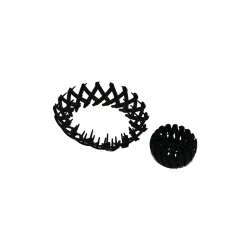 MUJGAN MJGN-823 ( KUŞ YUVASI MODEL ) ( AKORDİYON ) ( AÇ-KAPA=SIKIŞTIRMALI ) ( SİYAH PLASTİK ) SAÇ TOKASI ( TOPUZ YAPMA )*12X91