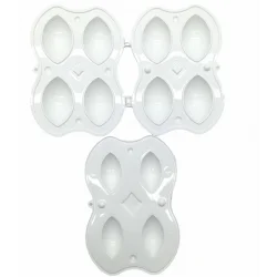 NATUREL RT-680 PLASTİK 4LÜ İÇLİ KÖFTE YAPMA KALIP APARATI*48