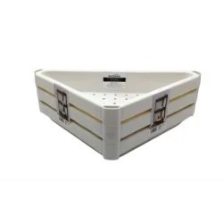 OM-2013-ÇELİKAYNA-20397 ( ÜÇGEN ( ÇUKUR ) & BEYAZ ) PRATİK RAF ÜNİTESİ PLASTİK*8