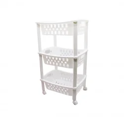 ORGANİZERS ORG-78 3 KATLI SEPET DÜZENLEYİCİ  & RAF ÜNİTESİ TEKERLEKLİ ( 400X295X700MM )*12