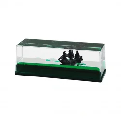 PABLITO PBT-257 ( YEŞİL SU & GEMİ ) ( DİKDÖRTGEN MİKA ) YÜZEN BATMAYAN GEMİ ( DEKORATİF BİBLO AKVARYUM ) ( 15X5X5.2CM )*48 qwe2