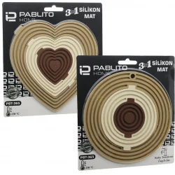 PABLITO PBT-365 ( 3İN1= BÜTÜN & 3 BOYA AYRILIR ) (SİLİKON) MAT & NİHALE (KALPLİ=7.5-12.5-19CM) (YUVARLAK=7-12.5-19.5CM)*144