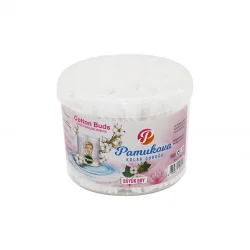 PAMUKOVA FAMİLY ( BÜYÜK BOY ) KULAK ÇÖPÜ ( PAMUKLU ÇUBUK ) ( YUVARLAK KUTU )*6X24