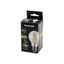 PANASONİC (LDACH-07-LH-1RC) (WARM WHİTE & SARI IŞIK) (7W=60W) (E27) (RUSTİK& FİL FİLAMAN) AMPUL (806LM)(2700K)(15000H)*10X8