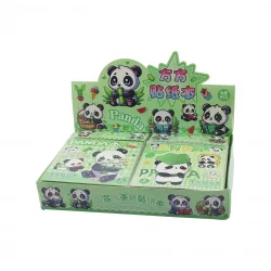PANDA YKA-616 (YEŞİL KUTU) (PANDA) (STİCKER= 4-YAPRAK=PANDA & YİYECEK) (NOT DEFTERİ=4 KARTON YAPRAK)(16X16CM)*48X10