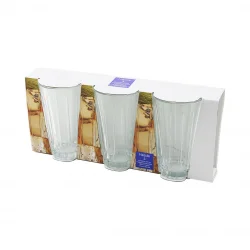 PAŞABAHÇE NESSIE-520025 ( 3PCS ) ÜÇLÜ CAM MEŞRUBAT BARDAK*6=K