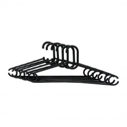 TAN NP PLASTİK EKONOMİK-043 ( 6PCS ) RENKLİ PLASTİK ELBİSE ASKISI*24=K