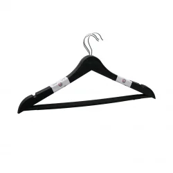 Pİ HOME Pİ-481 ( 3PCS ) NATURAL ( SERT PLASTİK ) ELBiSE ASKISI ( METAL BAŞLI )*36