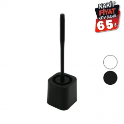 QLUX BSF-00978 ( SİLİKON ) WC & KLOZET FIRÇA SETİ ( PLASTİK SAP & HAZNE )*12=K