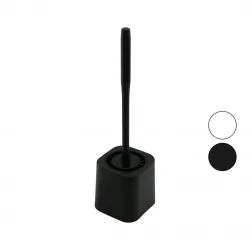 QLUX BSF-00978 ( SİLİKON ) WC & KLOZET FIRÇA SETİ ( PLASTİK SAP & HAZNE )*12=K