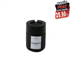 QLUX C-00549 ( 212CC ) ( SİYAH CAM ) KÜLLÜK ( SİYAH PLASTİK KAPAK ) ( ( NO-08 CIGARETTE & KÜL TABLASI )*20=K