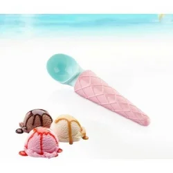 QLUX L-613 ( RENKLİ PLASTİK ) DONDURMA & KORNET KAŞIK*24X2