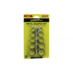 ŞAHİN TOOLS ŞHT-019 ( 10PCS ) METAL HORTUM KELEPÇESİ SET ( 2 ŞER ADET= 8-18MM - 11-20MM - 13-23MM - 18-25MM - 14-27MM )*300
