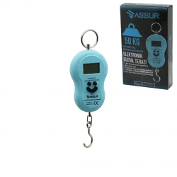 ŞAHİN TOOLS ŞHT-349 ( GÜLEN YÜZ ) DİJİTAL TERAZİ TARTI ( EL KANTARI ) ( KANCALI ) ( 50KG )*100